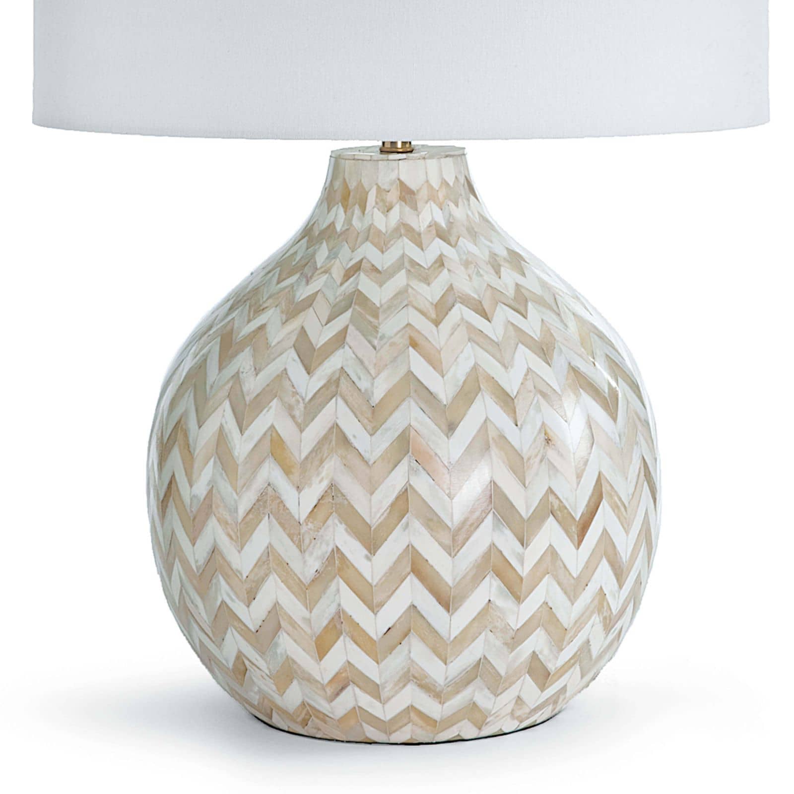 Chevron Bone Table Lamp (Natural) | Regina Andrew Detroit